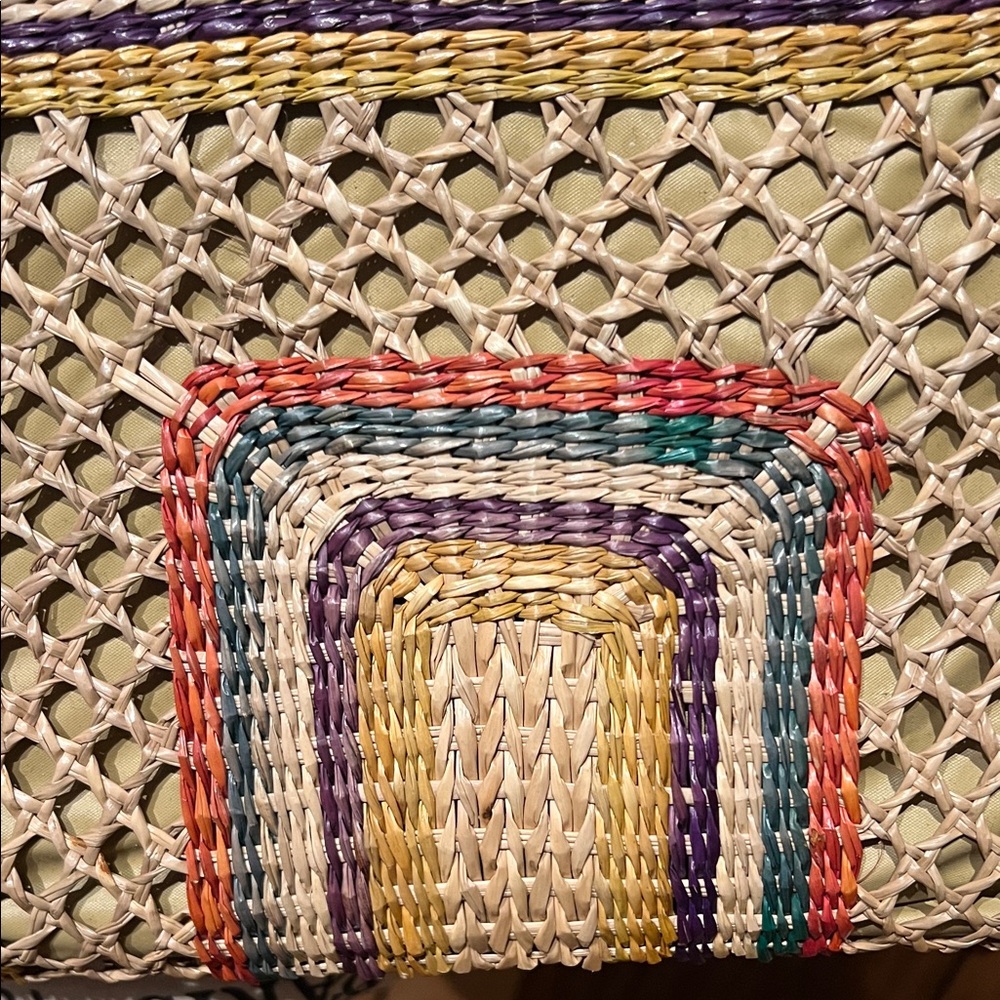 Multicolor Woven Women's Bag - Picture 3 of 5